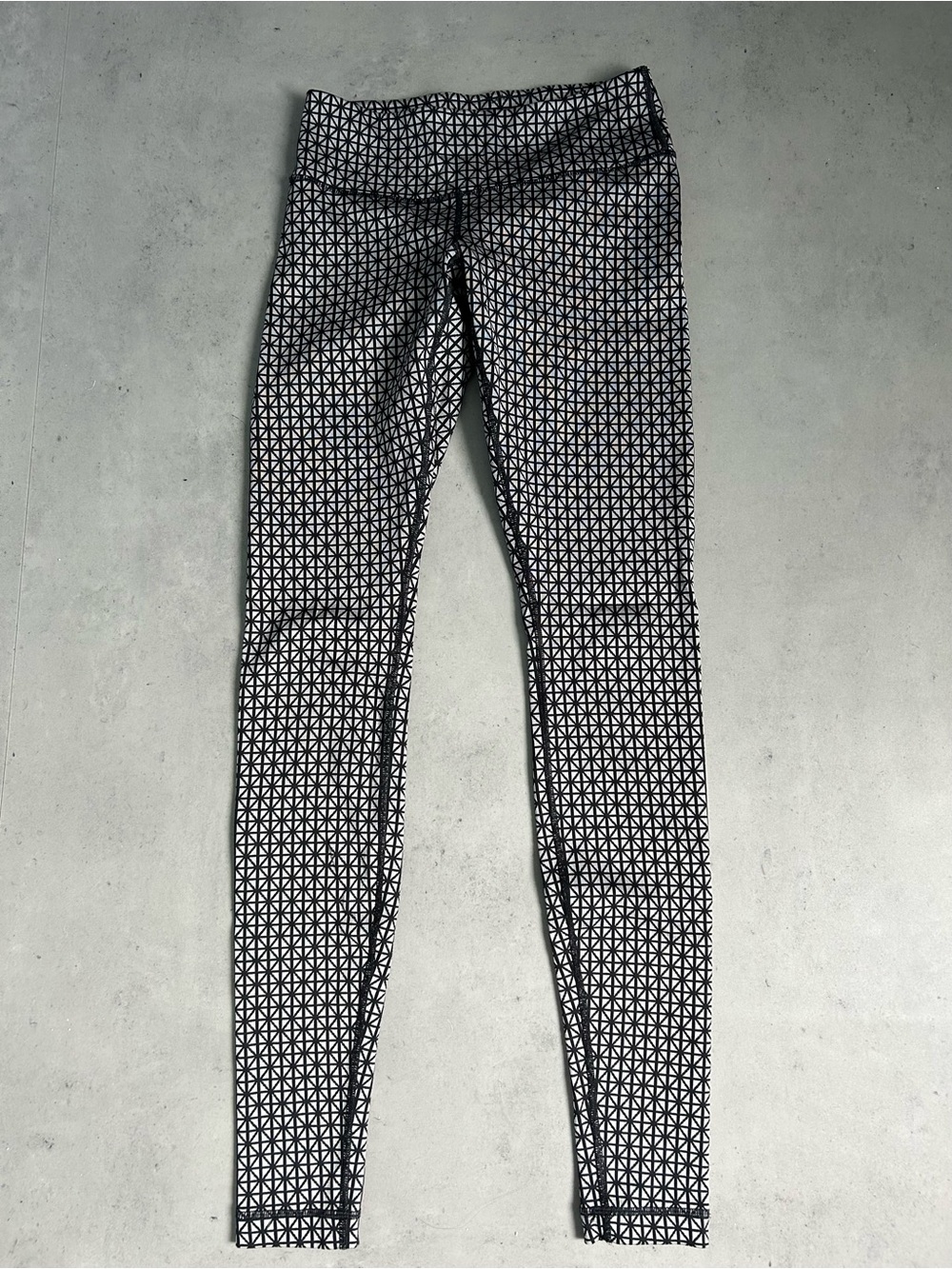 lululemon athletica Black and White Geometric Leggings